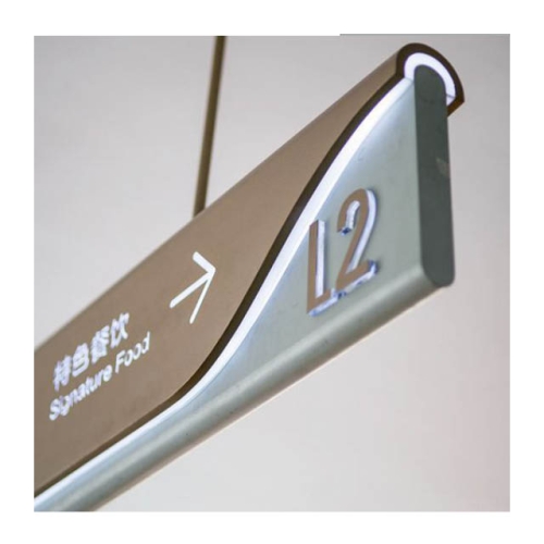 Mass custom manufacturing of a full set of wayfinding system products