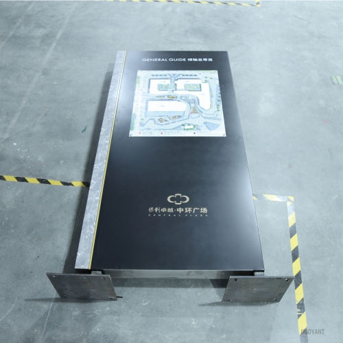 Custom building plane wayfinding system 