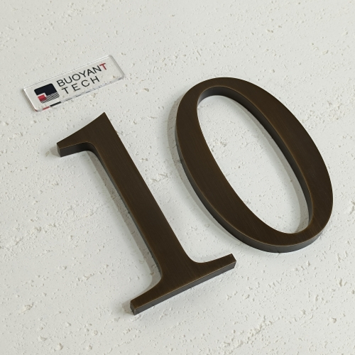 3d Company logo metal wall sign Stainless Steel 3D Letter Sign custom Brushed Gold business sign Off