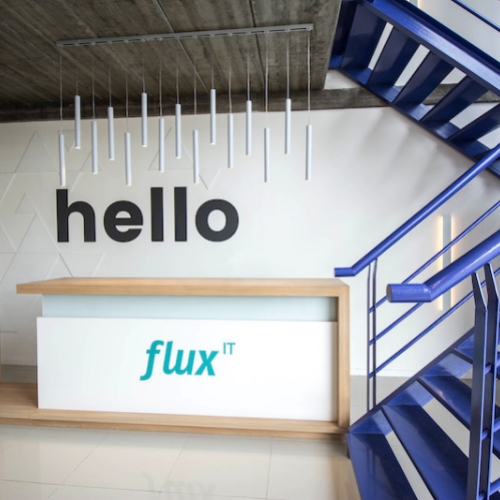 Design of the wayfinding system at Flux IT