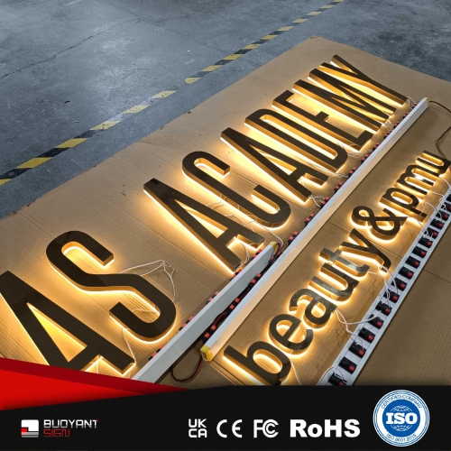 LED Backlit Signs With Acrylic Backing