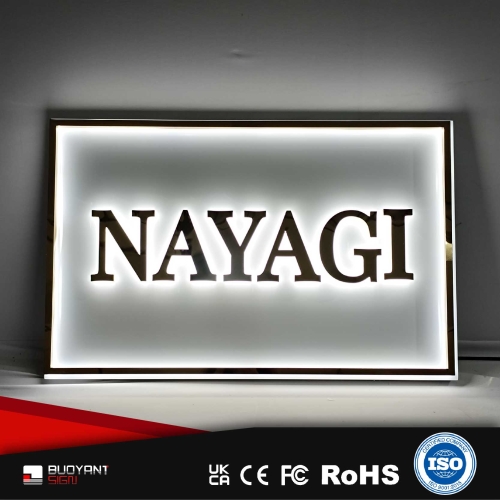 LED Backlit Signs With Acrylic Backing W