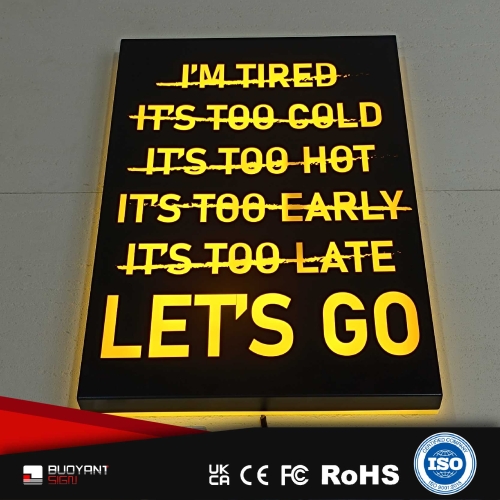 LED Frontlit & Backlit Signs With Ac