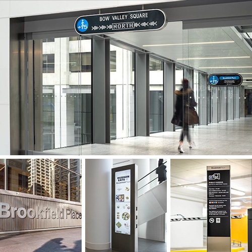 Brookfield Place Wayfinding System Design, Canada