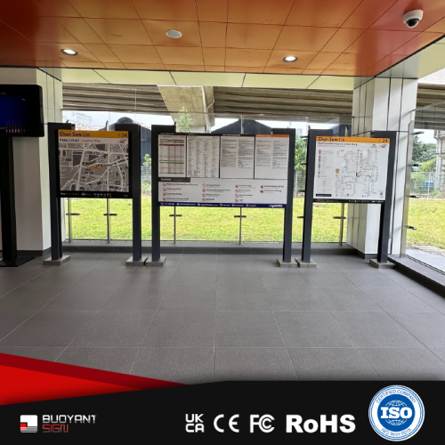 Double - stanchion Outdoor Display Board