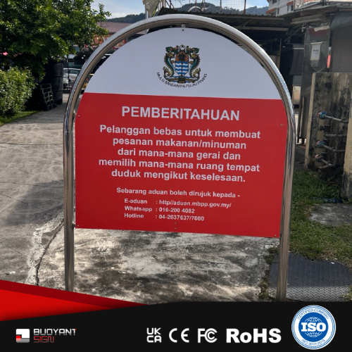 Two - post Outdoor Advertising Board