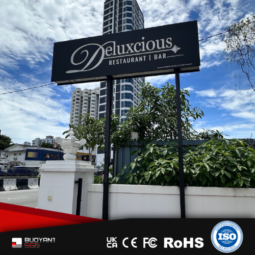 Two - shaft Outdoor Branding Sign