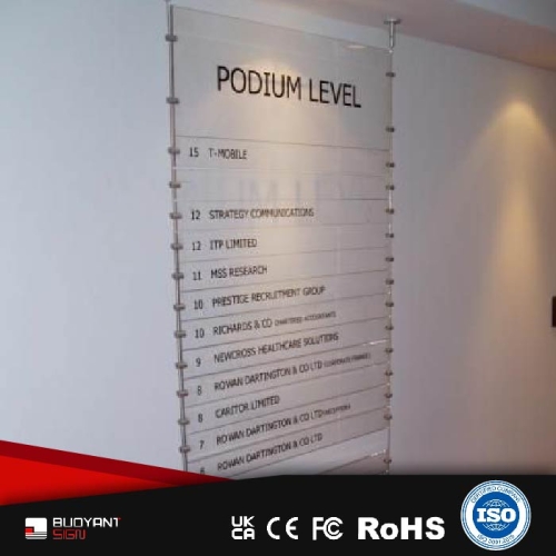 Factory - produced Lobby Information Index Sign, Customizable, Skilled in Integrated Signage System 