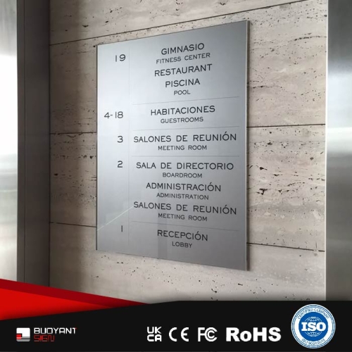 Lobby Position Indicator Sign, Factory -