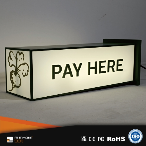 Acrylic Light Boxes with Stainless Steel
