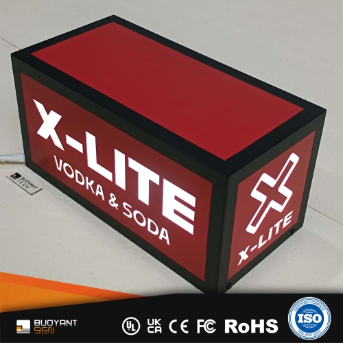 Custom Acrylic Light Boxes with Stainles