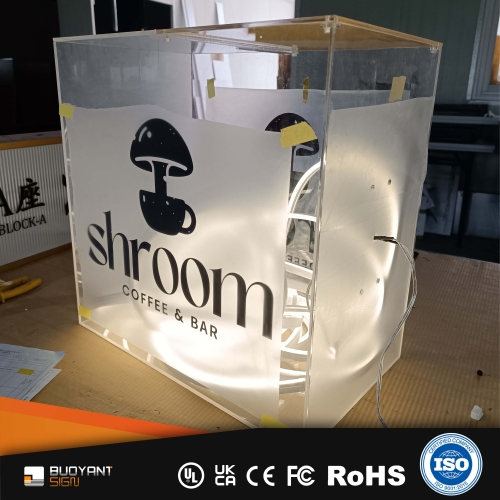 Custom Acrylic Light Boxes with Stainles