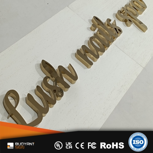 Tailor-Made High-Quality Gold Metal Lett