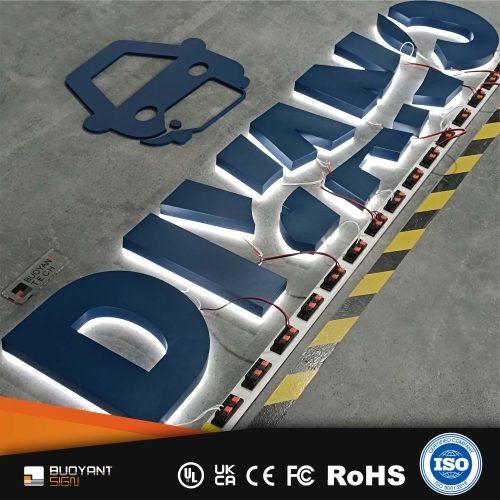 Industrial-grade Outdoor 3D Backlit Sign