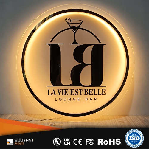 Transparent warm-light neon sign (ANSL-t