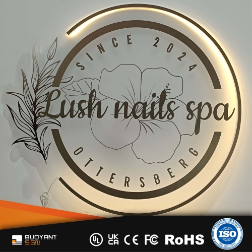 Custom neon acrylic sticker signs (ANSL-