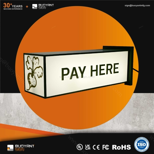 Acrylic Light Boxes with Stainless Steel