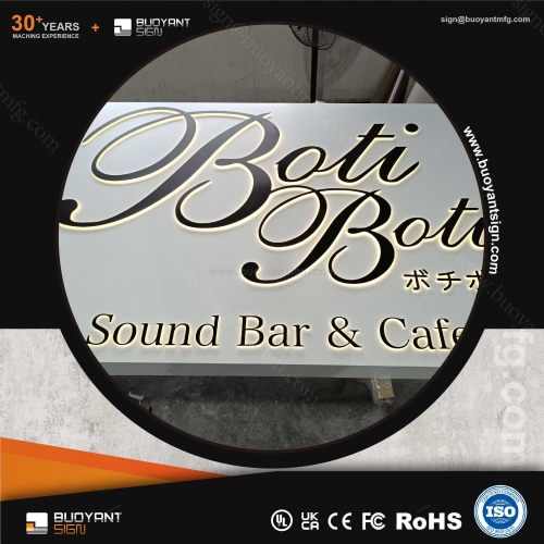 High-Quality Backlit Signs with Backboar