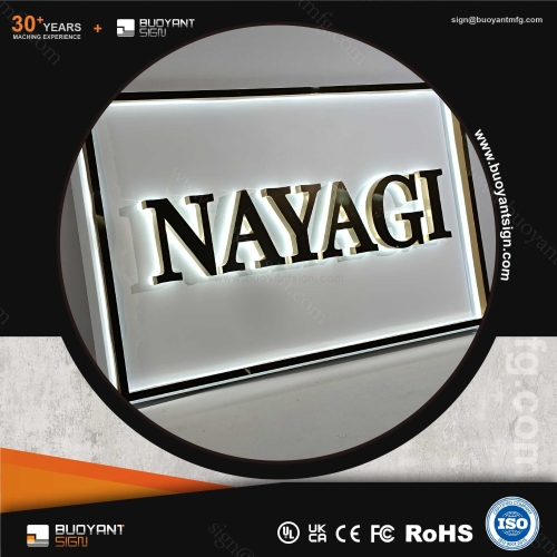 Backlit Signs with Backboard for Enterpr