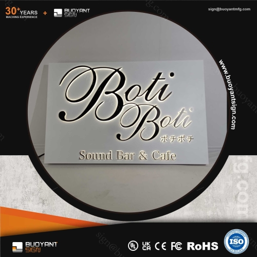 High-Quality Backlit Signs with Backboar