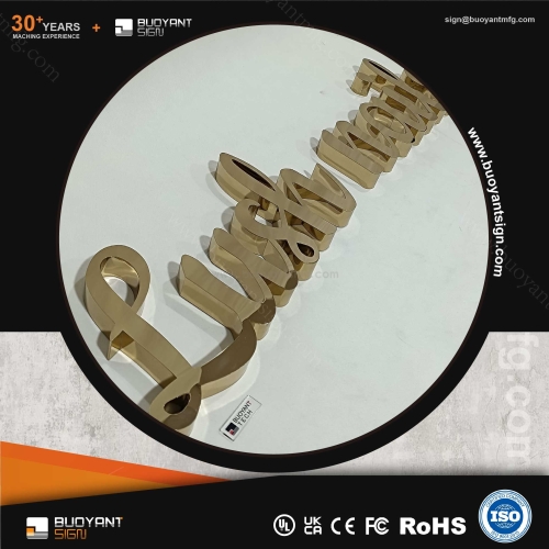 Tailor-Made High-Quality Gold Metal Lett