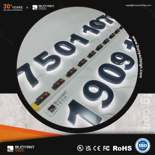 Outdoor 3D Backlit Signs for Brands: Cus