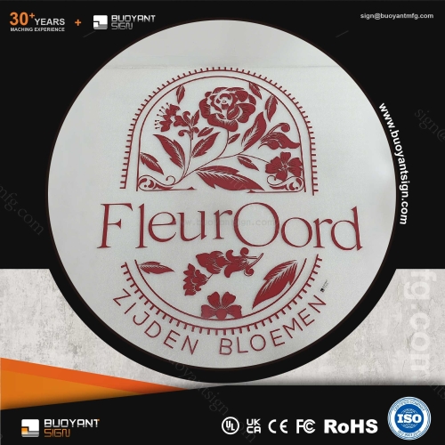 Elegant Acrylic Signs: Aids Company Bran