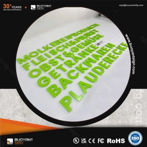 Custom Stylish Acrylic Signs: Aids Brand