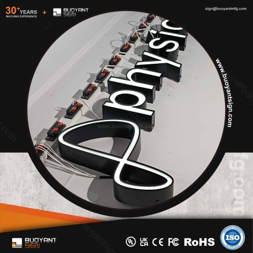 Tailored High-Quality Lighted 3D Sign（A3